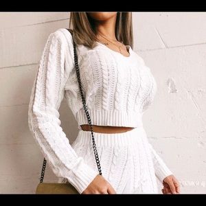 warm and cozy cropped sweatshirt